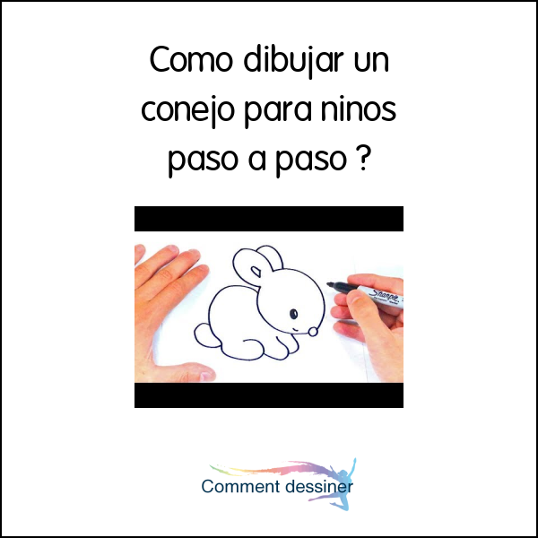 Como dibujar un conejo para niños paso a paso